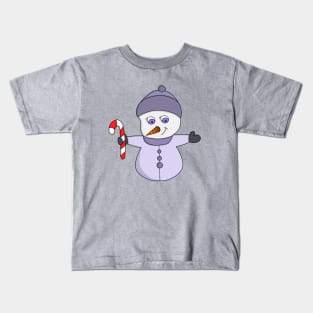 Cute Snowman Kids T-Shirt